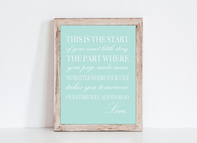 Gender Neutral Nursery Quote Wall Decor, Neutral Woodland Nursery Art, Baby Room Wall Art, Baby Shower Gift, Gift for New Baby Unframed image 1