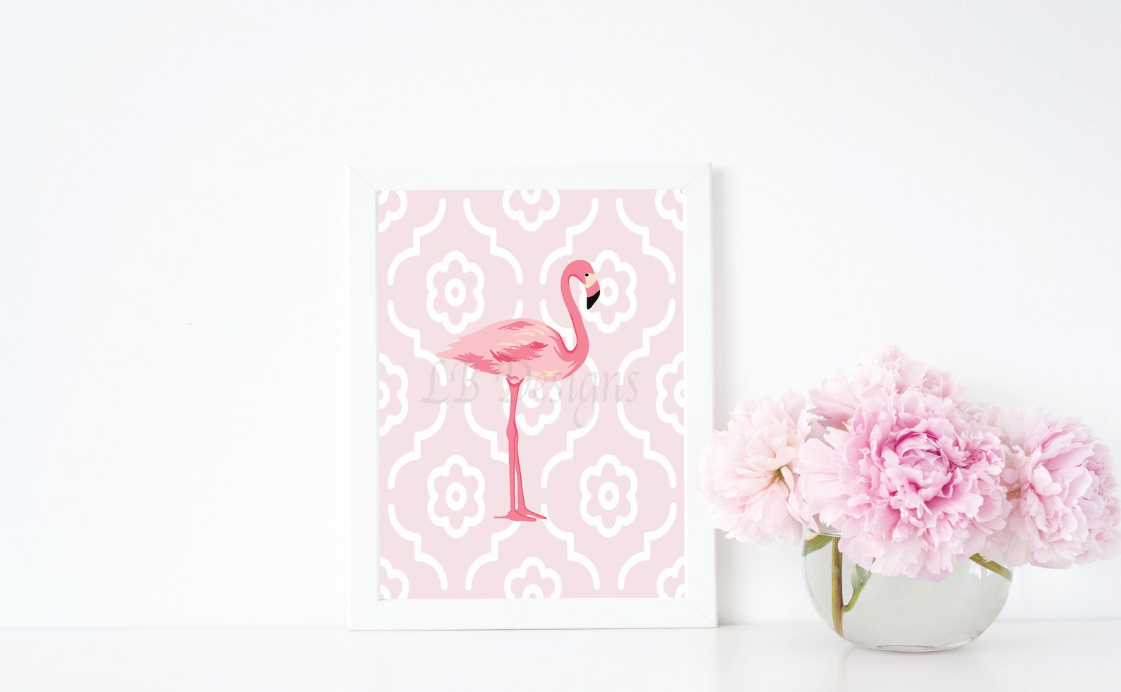 Pink Flamingo Nursery Decor Girl Tropical Nursery Decor Pink Etsy