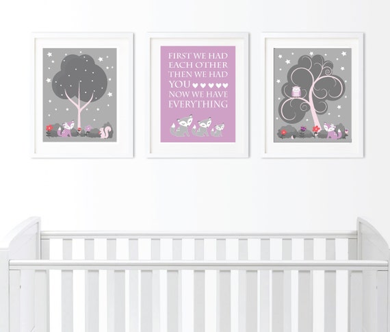 baby girl fox nursery