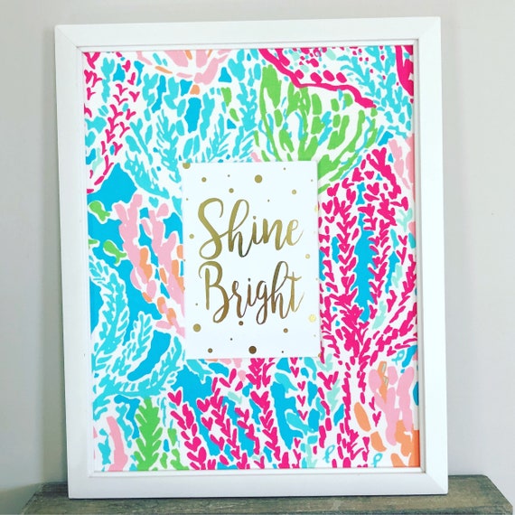 Mermaid Nursery Decor Girl Nursery Decor Lilly Pulitzer Let S Cha Cha Fabric Gold Foil Girl Bedroom Decor Mermaid Bedroom Preppy