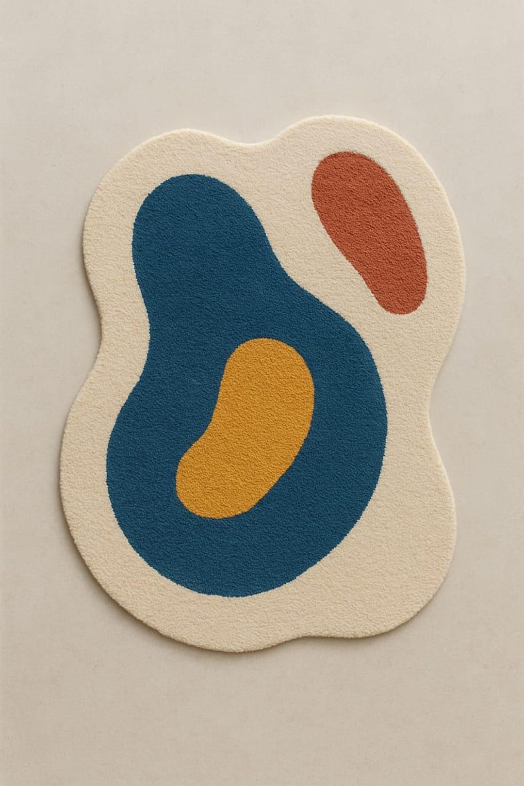 Shape Rug Typo Hand-tufted Wool Area Rug: Abstract Multicolor Design - Etsy