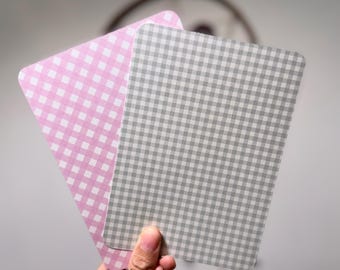 Vichy rosa y verde, inserto para Kindle, bonitos insertos de libros, bonito y femenino, lector electrónico, Booktok, regalo para lectores de libros