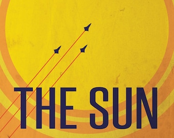 The Sun Retro Planetary Travel Poster