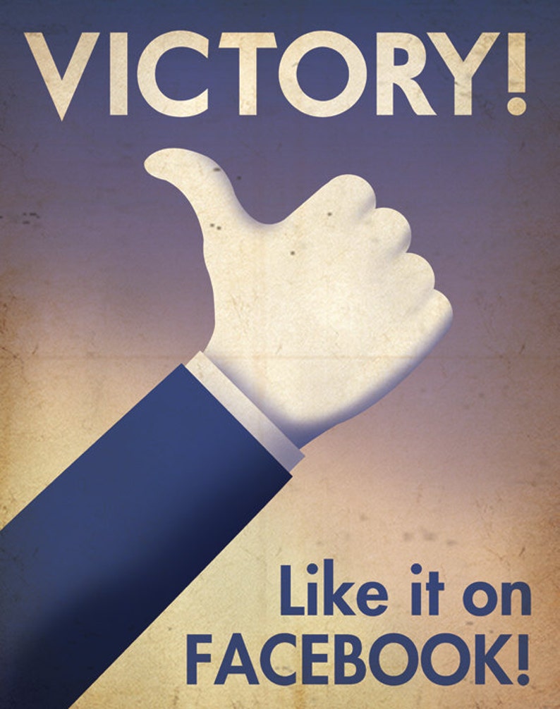 Facebook Propaganda Victory Poster image 1