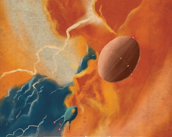 Jupiter Retro Planetary Travel Poster (Rework)