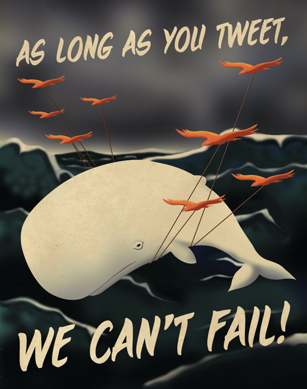 Twitter Propaganda Poster Version 2 - Etsy