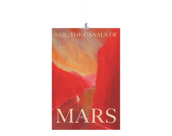 Mars Retro Travel Poster 24x36 (rework)