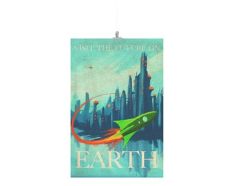 Earth Retro Travel Poster 24x36 (rework)