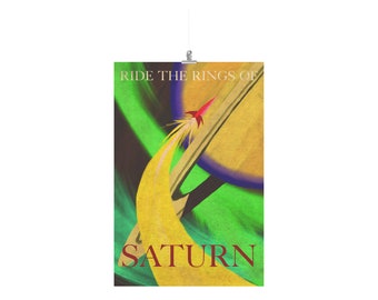 Saturn Retro Reiseposter 24x36 (Nacharbeit)