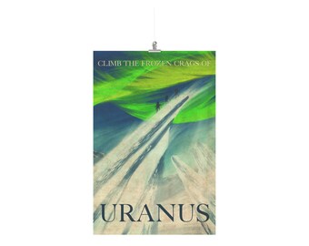 Uranus Retro Reiseposter 24x36 (Nacharbeit)