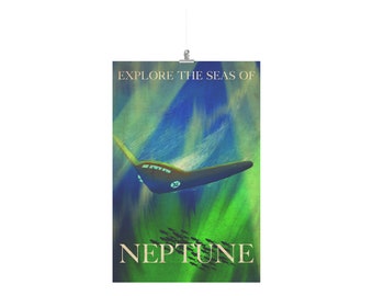 Neptun Retro Reiseposter 24x36 (Nacharbeit)