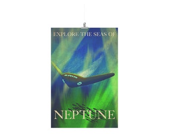 Neptune Retro Travel Poster 24x36 (rework)