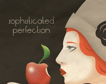 Art Deco Apple Poster