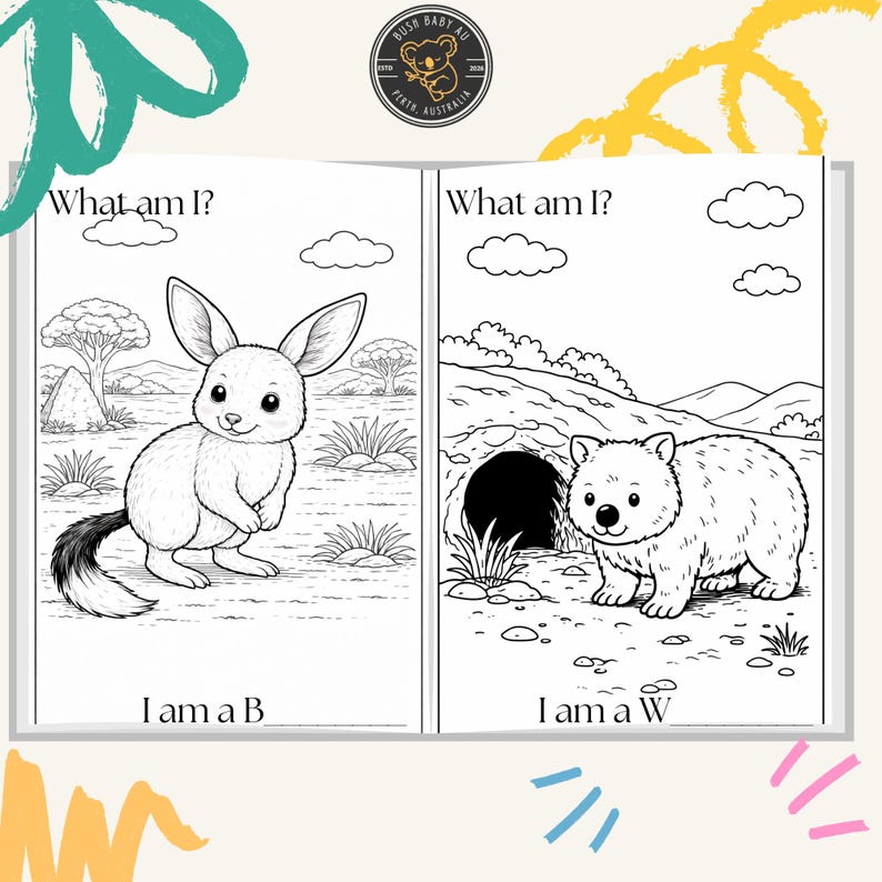 Australian Animals Colouring Book for Kids | A4 Printable | Ages 5–10 ...
