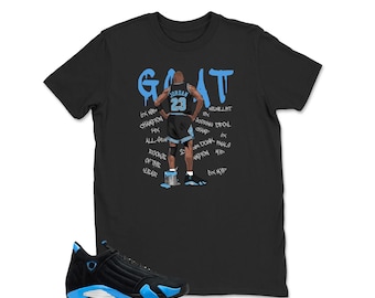 Camisetas a juego con las zapatillas Retro 14 University Blue AJ14 - GOAT