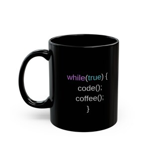 Code Coffee Repeat Mug | Programmer Gift | Dark Mode Developer Cup 画像 3