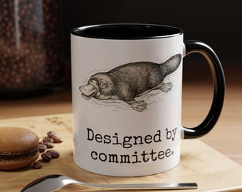 Personalized Platypus Mug, Funny Engineer Gift, Custom Product Manager Coffee Cup, Sarcastic Corporate Humor Office Coworker Gift