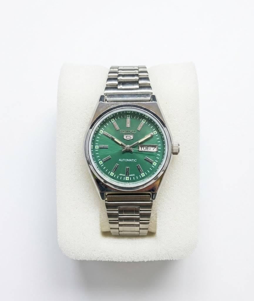 Vintage green dial seiko mens watch - Etsy 日本