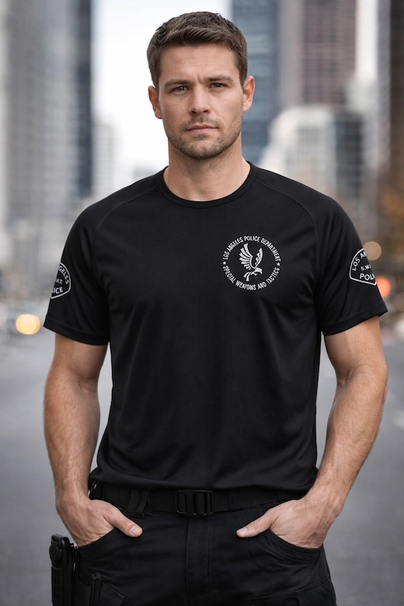 SWAT TV Show Inspired T-shirt • Tactical Style Black Tee • Special