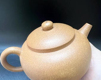 Bule de argila Yixing Zi feito à mão: XiShi Hu, bule de chá Kungfu de argila Duan 220ml/cc