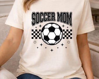 Retro Soccer Mom PNG, Sports Mom Sublimation Design (Digital Download)