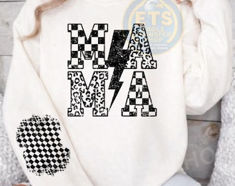 Mama Bolt PNG, Distressed, Lightning Bolt, Trendy, Sublimation, Digital Download