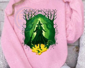 Elphaba,  Witch Green, Wicked PNG, Wicked Gifts SVG, Wicked Vintage Emblem, Wicked for Good