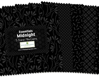 5in Squares Essentials Midnight 24 squares per pack # Q505-23-505