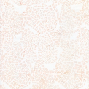 May include: A white background with a delicate, repeating pattern of light pink floral designs. The pattern is reminiscent of a vintage wallpaper or fabric.