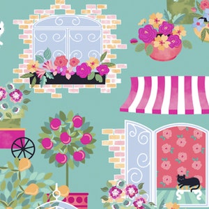 Lollie&#39;s Garden WINDOW VIGNETTES from Quilting Treasures