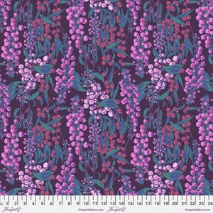 Anna Maria Horner- Adelaide PWAH172 Aubergine- Welcome Home Collection for Free Spirit 100% Cotton  Fabric BTY