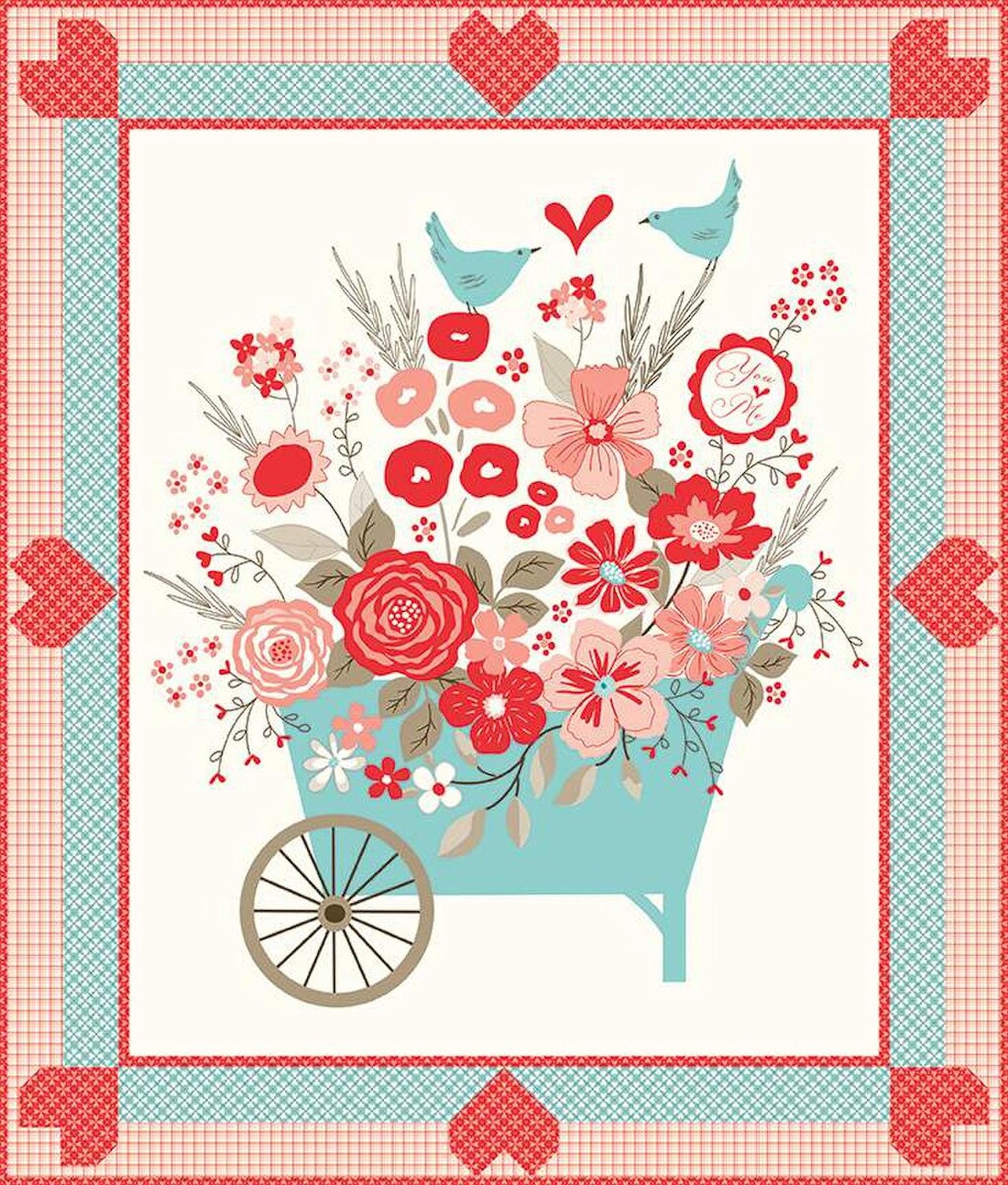 Riley Blake Designs: You & Me Panel Quilt Boxed Kit by Sandy Gervais KT ...