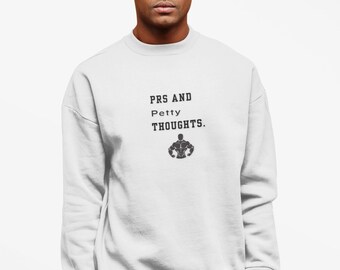 PRs and Petty Thoughts Sweatshirt, Funny Gym Sweatshirt, Powerlifting Crewneck, Weightlifting Sweatshirt, Gym Rat Sweater, Gift for Him