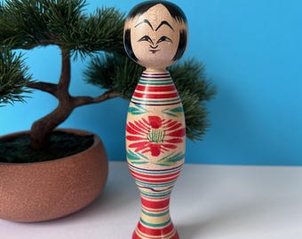 Kokeshi Doll by Kobayashi Sadao - Beautiful traditional Japanese doll - h260129