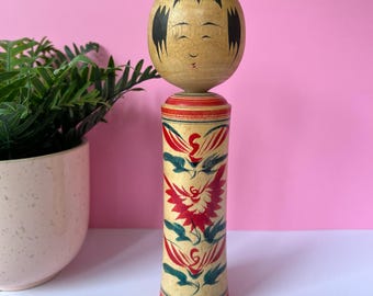 Takahashi Takeo Kokeshi Doll - Very pretty traditional Japanese doll - h260127