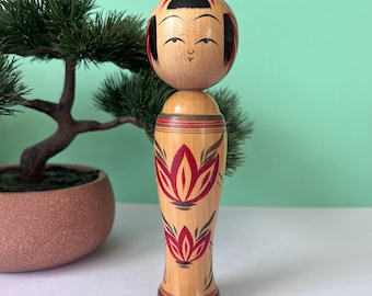 Poupée Kokeshi de Kanou Hiroshi - Très jolie poupée shingata japonaise - h260338