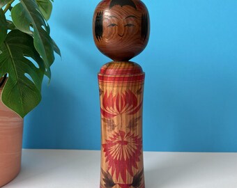 Kokeshi Doll by Sato Yoshihiro - Very pretty traditional Japanese doll - h260139