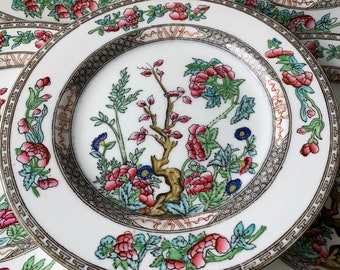 Antique Coalport China Indian Tree Plates