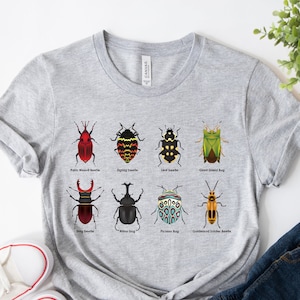 Käfer Shirt, Insekten Shirt, Käfer Shirt, Entomologie Shirt, Käfer Liebhaber Shirt, Hirschkäfer, Entomologen Geschenk, Natur Shirt, Forestcore Shirt