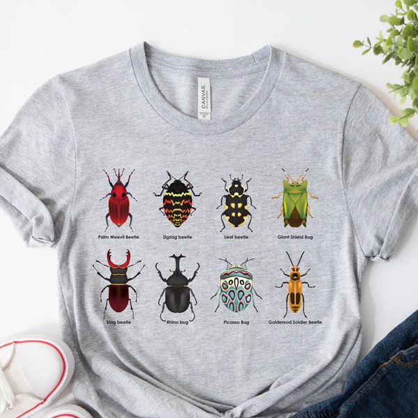 Beetle Shirt, Insect Shirt, Bug Shirt, Entomology Shirt, Bug Lover Shirt, Stag Beetle, Entomologist Gift, Nature Shirt, Forestcore Shirt