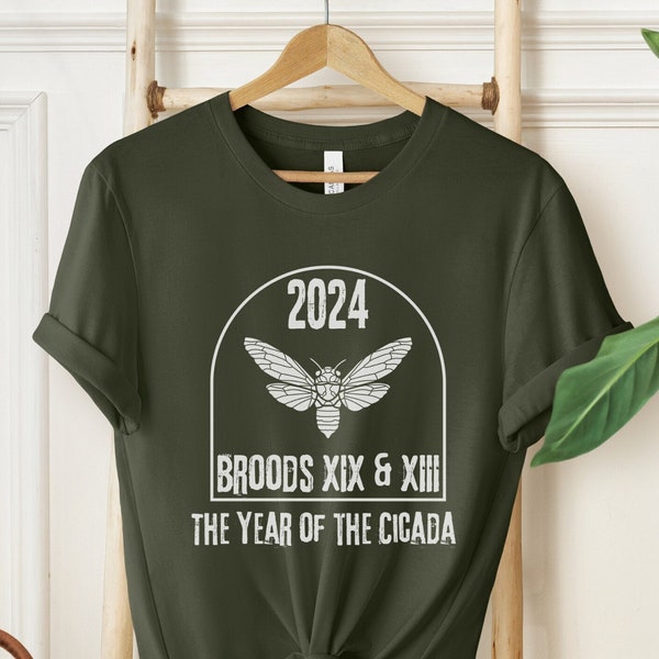 Cicada Shirt, 2024 Cicadas Shirt, Brood XIX, Brood XIII, Insect Shirt, Bug Shirt, Entomology Shirt, Insect Lover Gift, Bug Lover Tee