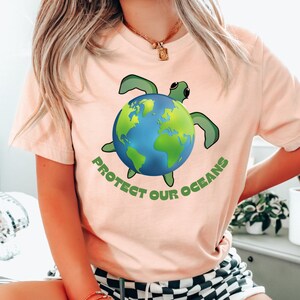 Protect Our Seas Shirt, Evironmental Tshirt, Save the Ocean, Save the Turtles, Earth Day Shirt, Save the Planet Tshirt