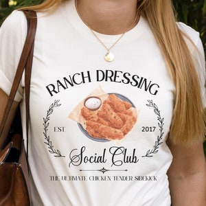 Ranch Dressing Social Club Shirt, Ranch Dressing Lover, Ranch Dressing Shirt, Condiment Shirt, Ranch Dressing Gift, Ranch Lover, Ranch Gift