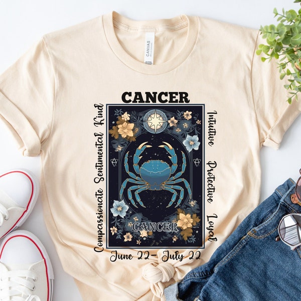 Cancer Shirt, Zodiac Shirt, Cancer Gift, Horoscope Shirt, Astrology Shirt, Cancer Birthday Gift, Astrology Gift, Cancer Gifts, July Gift