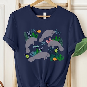 Manatee Shirt, Manatee Gift, Ocean Animal Shirt, Marine Biology Gift, Sea Creatures Shirt, Cute Manatee Tshirt, Ocean Life Shirt
