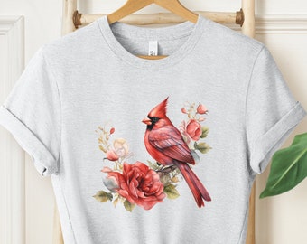 Cardinal Shirt, Bird Lover Gift, Cardinal Bird Shirt, Red Cardinal Bird, Bird Shirt, Bird Watching Gift, Birding Shirt, Bird Watching Shirt