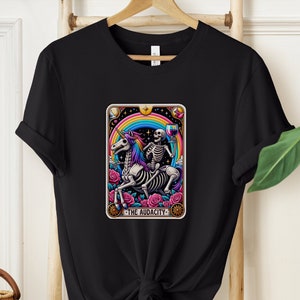 The Audacity Tarot Card Shirt, Funny Tarot Card Gift, Sarcastic Shirt, Skeleton Tarot Card Shirt, Trendy Shirt, Unicorn Shirt, Rainbow Shirt