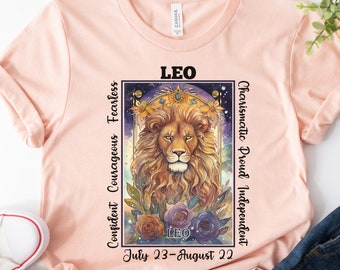 Leo Shirt, Zodiac Shirt, Leo Gift, Horoscope Shirt, Astrology Shirt, Leo Birthday Gift, Astrology Gift, Leo Gifts, August Birthday Ideas