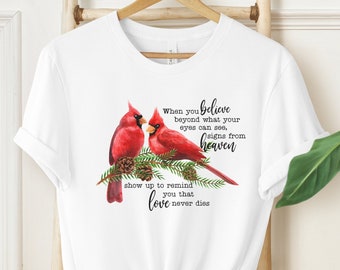 Cardinal Shirt, Cardinal Memorial Shirt, Remembrance Shirt, Cardinals Appear Memorial Gift, Mothers Day Gift, Gift For Mom, Gift For Grandma