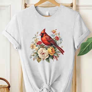 Camiseta de cardenal, regalo para amantes de las aves, camiseta de pájaro cardenal, pájaro cardenal rojo, camiseta de pájaro, regalo de observación de aves, camiseta de observación de aves, camiseta de observación de aves